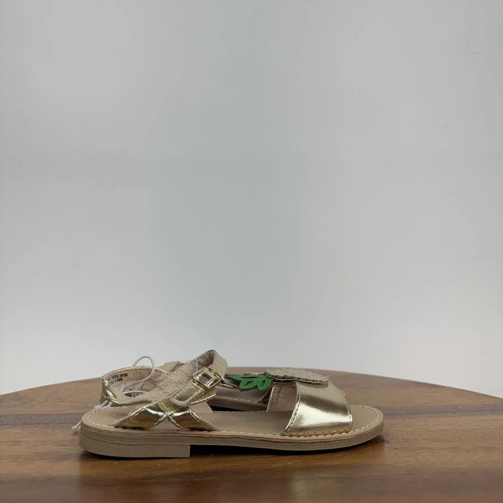 New Little‎ Kids Harper Canyon Pineapple Gold Strappy Comfort Sandals Size 11 C